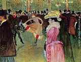 Dance at the Moulin Rouge by Henri de Toulouse-Lautrec